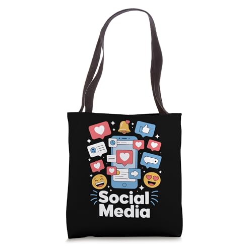 Social Media Icon Influencer Content Creator Filming Vlogger Tote Bag