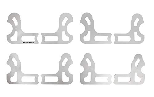 Accusize Industrial Tools 8 Pc Radius Gauge Set 9/16'' To 1'' Gauges, 3602-5022 #TOP1
