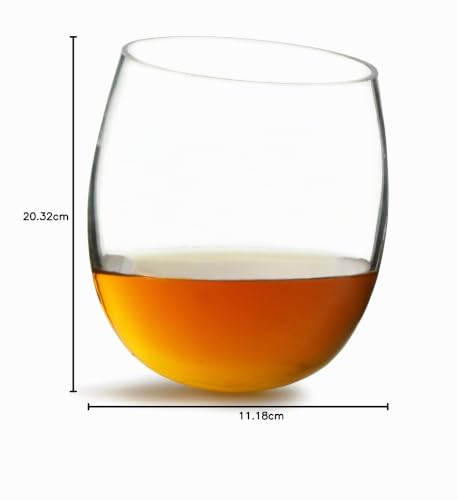 bar@drinkstuff Coffret de 2 verres à whisky à bascule 300 ml , en verre de qualité supérieur – vue 6