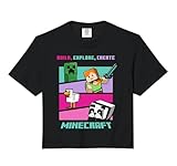 Minecraft Build Explore Create Group Poster Comfort Colors Crop Top