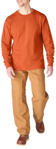 Image of Carhartt Men's Dearborn Loose Long-Sleeve Logo T-Shirt Closeout