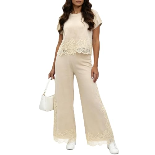 LEO'S VASE 2026 Cotton Spandex Summer Tops for Women, Lace