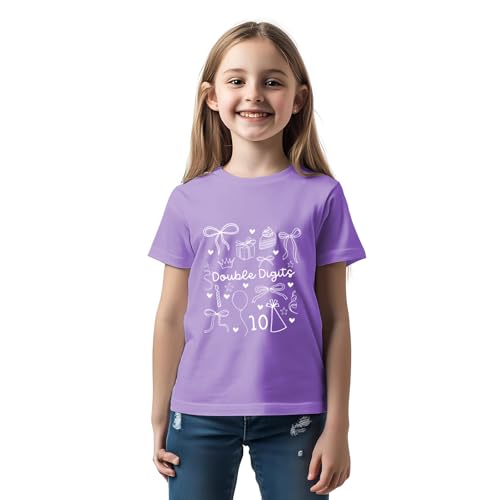 in My Double Digits Era Birthday Girl Shirt 10 Year Old Shirts 10th Birthday Shirts for Girls Party Gift Tee Tops4