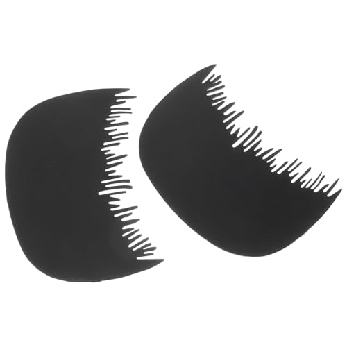 Toyvian 2pcs Hair Thickening Fiber Comb Hairline Guard Barrier Professional Fiber Applicator Comb for Men and Women Barber Hairline Tool