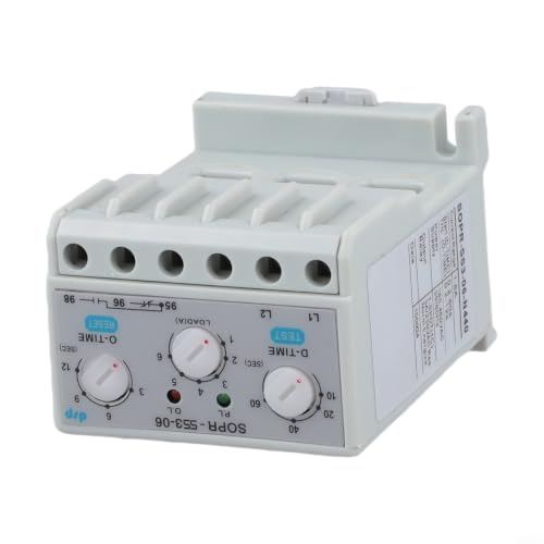 Relé de sobrecarga electrónico SOPR-SS3-220 de 10 a 120 A para motor trifásico DIN