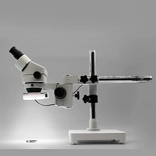 SWIFT S7-B520-144 3.5X-90X Binocular Stereo Dissecting Microscope, WF10X Eyepieces, 0.7X-4.5X Objective Power, 0.5X 2.0X Additional Objective Lenses, 144-Bulb LED Ring Light, Single-Arm Boom Stand - Image 4