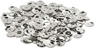 Cousin DIY Silver 8mm Cupped Sequins, 200pc