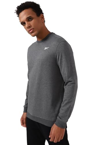 Image of Reebok PolyMen's Cotton Round Neck Sweatshirt