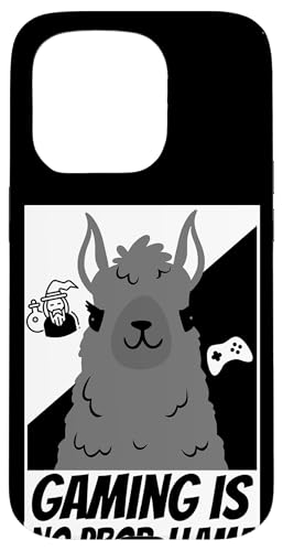 Gamer Llama Cool Gaming Video Game Funny �X�}�z�P�[�X iPhone 15 Pro �p