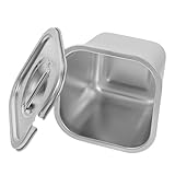 Homoyoyo Wiederverwendbare -Aufbewahrungsbox Für Selbstgemachtes – Metall-Gefrierbehälter Im Modernen Stil Ideal Für Lebensmittel Organisation Und Frischhaltung 1 5 Liter