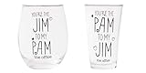 Photo Gallery silver buffalo the office jim to my pam - set di 2 bicchieri senza stelo da 453,6 g e 567 g Photo Gallery silver buffalo the office jim to my pam - set di 2 bicchieri senza stelo da 453,6 g e 567 g