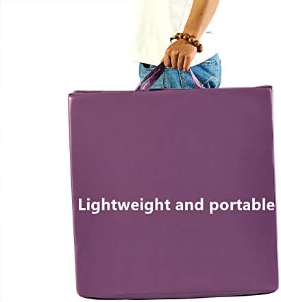 KOOLWOOM Gymnastics Mat PU Leather Thick Folding Panel for Gym Fitness Tumbling Yoga