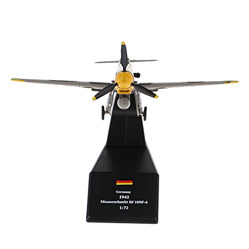 Avión militar Bf-109 de Alemania a escala 1:72 réplica de coleccionista con motor de pistón