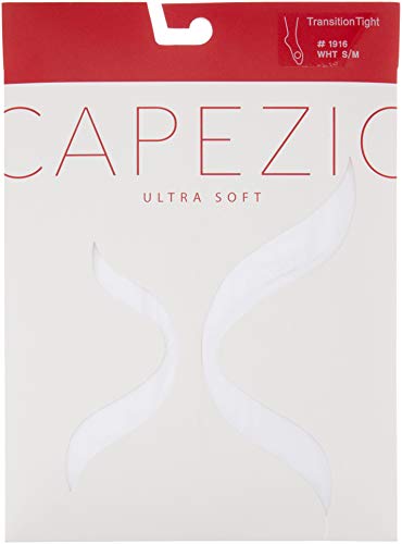 Capezio 1916 Mallas de transición Ultra Suaves para Mujer, Mujer, 1916-WHTXXL, Blanco (Blanco), XX-Large Cover