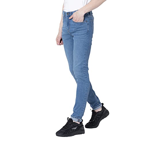 Image of Red Tape Men's Mid Blue Skinny Jeans