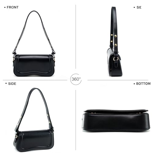 Image of Small Shoulder Bag for women,Crossbody Purses,Leather Tote Handbag Clutch Hobo Purse,with Zipper Closure for Women