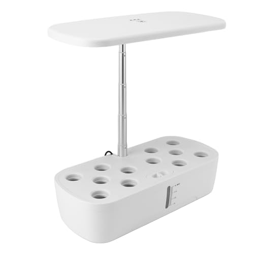 Dpofirs di Coltivazione a 12 Baccelli, Kit Intelligente per Giardino di Erbe con Luce a LED, Giardino Interno, Controllo Automatico dell'Acqua, Coltivatore di Fioriera