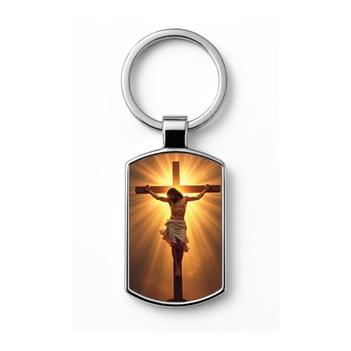 Image of Stylish Metal Keychains with Permanent Glossy Print - Inspirational Quotes & Spiritual Designs - Perfect Key chains for loved ones, Personal Use, Gifts & Return Gifts