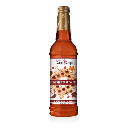 Image of Jordan's Skinny Mixes Sugar Free Coffee Syrup, Pumpkin Pecan Waffle Coffee Flavoring Syrup, Zero Calorie Drink Mix for Lattes, Baking Protein Shake or Cocktail, Dairy & Gluten Free, Kosher, 25.4 Fl Oz