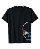 Skull Hip Hop Holographic T Shirt Mens Graphic Tees Streetwear, Teens Hypercolor T Shirt - Funny Color Changing Black Short Sleeves Shirts Novelty T-Shirts for Men (L, Big Skull)