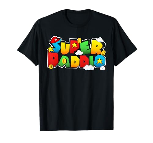 Gamer Super Daddy - Regalos divertidos para el día del padre de esposa y niños Camiseta