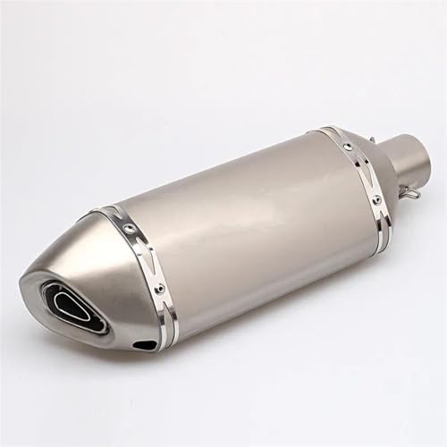 Tuyau d'échappement 51mm carbone et acier pour Kawasaki Style 2
