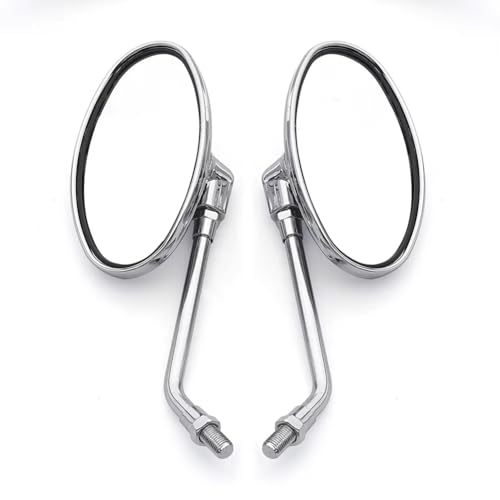 Espejos de moto universales de 10mm con rotación ajustable compatibles con Suzuki y Touring