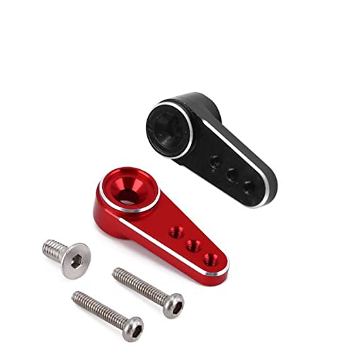 Btspepejoy 15T Servo Horn Arms Metal Aluminum Arm RC Servo Horns Toy Car Accessories for Emax ES08MA 1/24 RC Servo Steering Servo Mount Arm for Axial...