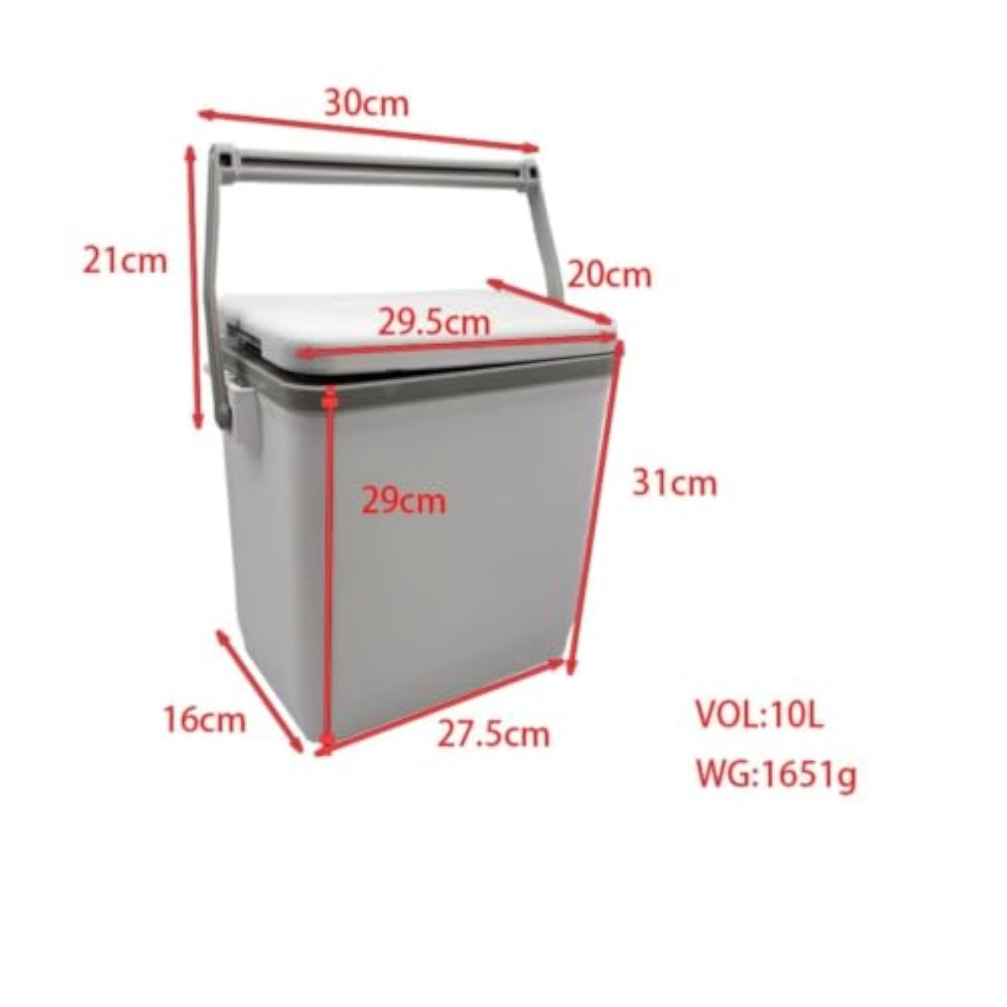 Top Carry Handle Portable Insulated Container Rectangular