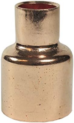 Libra Supply 2 x 1 inch(Nominal Size) Copper Coupling Bell Reducer, C x C, (click in for more size options), 2'' x 1'', 2 x 1-inch Copper Pressure Pipe Fitting Plumbing Supply