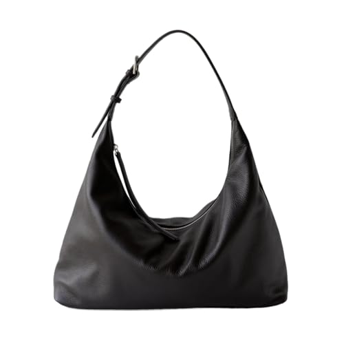 Sac fourre-tout en cuir souple café fini le manque de place avec ce grand sac à main