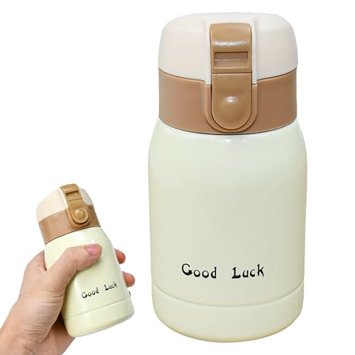 OLRWSLG 200ml Vacuum Insulated Stainless Steel Water Bottle - Reusable Leakproof Drink Flask for Hot & Cold Beverages