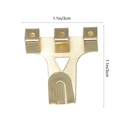 Image of DOITOOL 1set Heavy Duty Iron Picture Hanging Kit Angled Nail Design for Easy Wall Mounting Wall Hangers Picture Hooks Frame Hardware for Home Decor