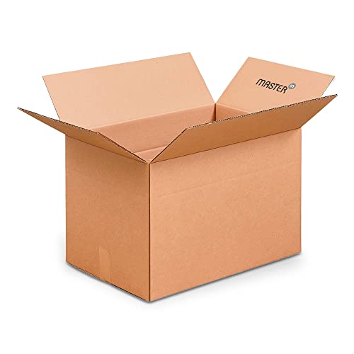 Master'in - Caisse carton double cannelure - Brune - 600 x 400 x 300 mm - Lot de 15 caisses
