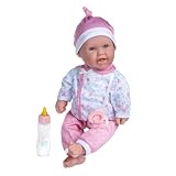 JC Toys Poupée La Baby de 40 cm avec Corps Doux et Lavable, biberon Magique et...