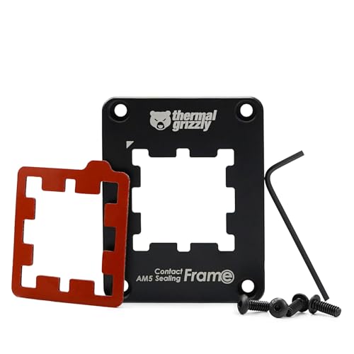 Image of Thermal Grizzly AM5 Contact Sealing Frame - Contact Frame & CPU Guard Combination - Optimizes Contact Pressure Points & Protects Components - for AMD Ryzen 7000 CPUs