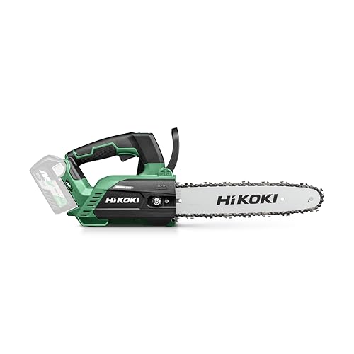 HiKOKI Tronçonneuse sans fil - 36 V - 30 cm - Moteur sans balais - Légère, puissante, coupe précise - Idéale pour l'entretien des arbres - Sans batterie ni chargeur
