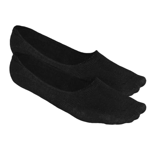 Image of HEELIUM Bamboo No Show Socks for Men | Odour Free & Breathable | 3X Softer Than Cotton Socks | Low Cut Socks | Size (UK 6-10)
