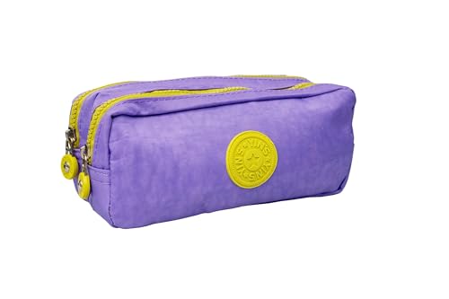 Estojo Duplo Escolar Casual Juvenil Crinkle Yins YS27295 (Lilás)