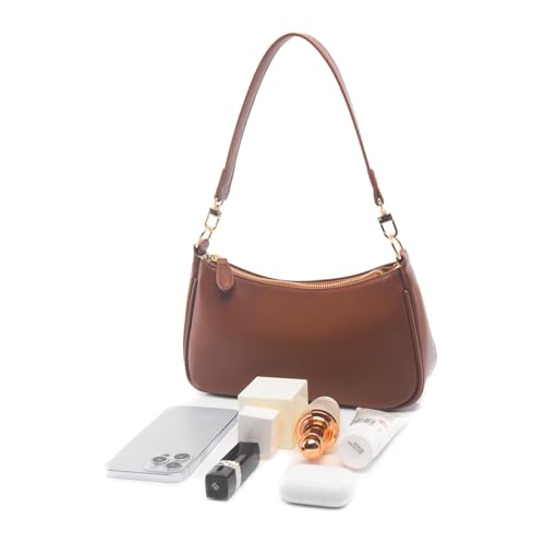 Image of Shoulder Bag for Women with 2 Removable Straps and Zipper Closure Crossbody Bags Clutch Tote HandBags Purses | with 2 Removable Straps