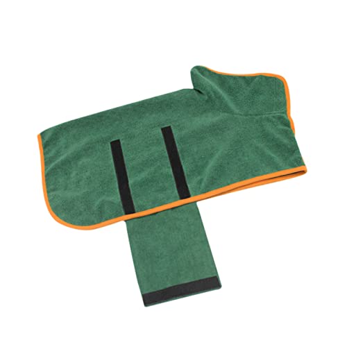 TOYANDONA Hooded PET Bathrobe Water-Absorbent Dog and Cat Shower Towel Fast-Drying Bath Towel for Pets Suitable for XS Size