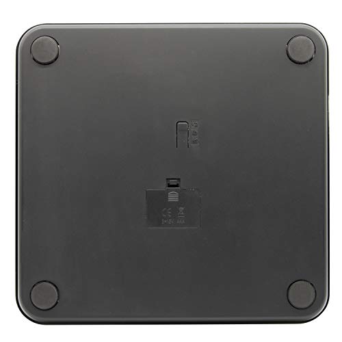Taylor Precision Products, Body Composition Bathroom Scale for Body Weight, 400 lb Capacity, Easy to Read Blue Backlight Display, Body Composition Analysis, Black