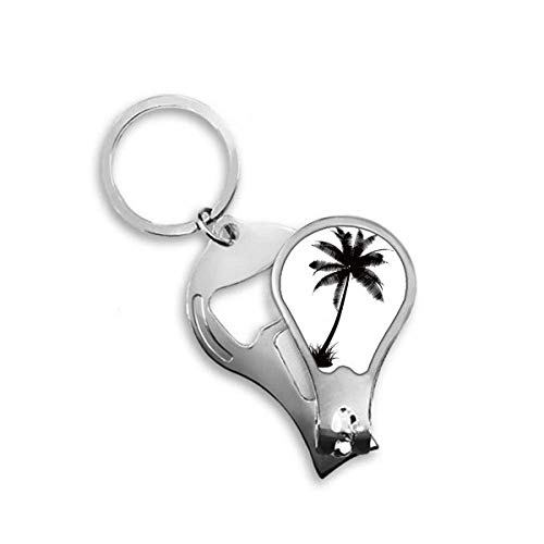 Coupe-ongles de pieds silhouette cocotier plage DIYthinker