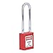Industrial Safety Padlock 3in Steel Beam, Engineering Isolation Lock with 2 Keys - Anti and Temperature, Writable Label for Equipment Maintenance