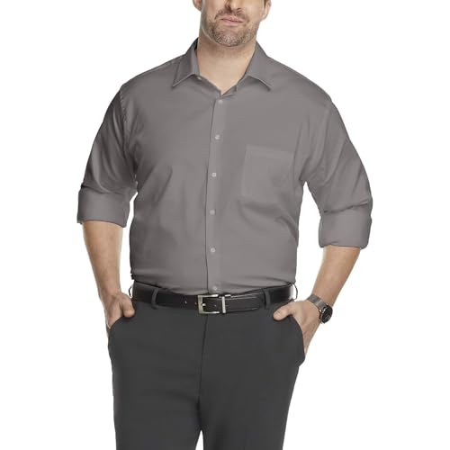 Image of Van Heusen Men's BIG FIT Dress Shirt Stain Shield Stretch (Big and Tall)