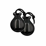 FLAMENCASHOP CASTAÑUELAS NIÑA POLLOPAS COLOR NEGRO DEL NUMERO 4 EN CAJA CON TAPA 40035