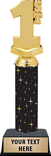 11 Inch 1st Place Trophies - Black Midnight 1st Place Trophy Awards