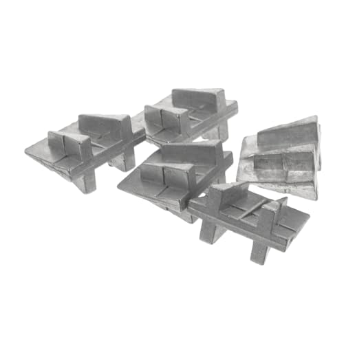 INOOMP 5pièces Métallique Pour Manche De Hache Coin De Rechange Forme De Lot De Cales De Renfort Pour Marteau Et Outil