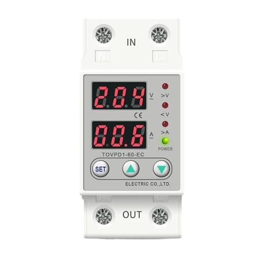 Relais de protection de courant sous-tension rail DIN 230V 60A