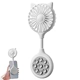 【3 vitesses d’air réglables】Le mini ventilateur portable dispose de 3 vitesses d’air réglables. Il suffit d’appuyer sur un bouton pour passer d’une vitesse de vent à l’autre. Vous pouvez l’ajuster librement en fonction de vos différents besoins et l’adapter aux différentes occasions d’utilisation, afin de rester au frais à tout moment.